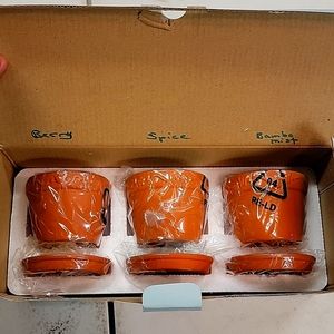 Terra Cotta votive candle holder